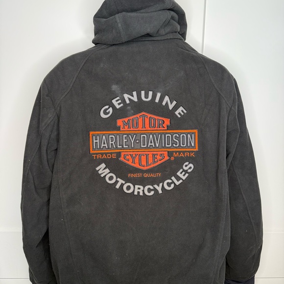 Harley Davidson Hooded Riding Jacket w/ Armor - Picture 4 of 7
